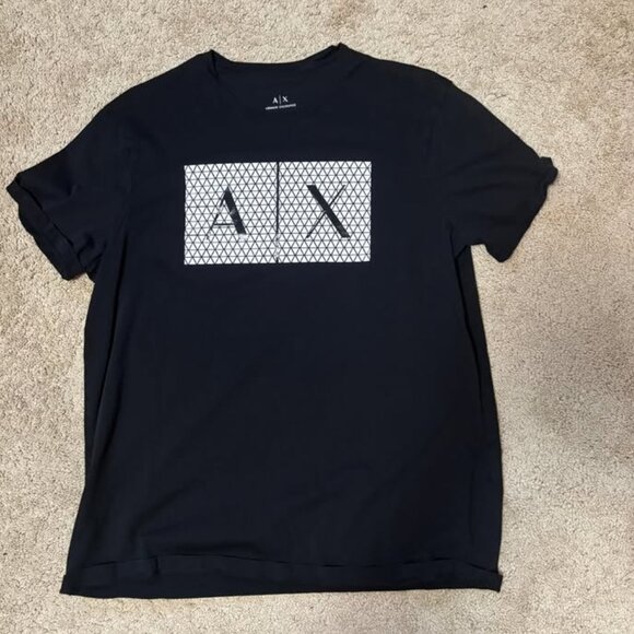 Armani Exchange Black T-Shirt – Size Large - Picture 1 of 3